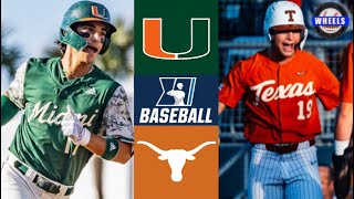 #9 Miami vs Texas Highlights | Coral Gables Regional Final | 2023 College Baseball Highlights