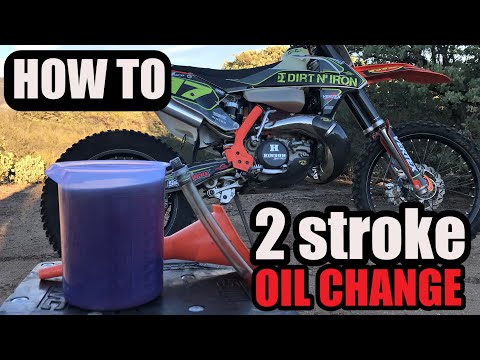 KTM 300 2-Stroke Oil Change!