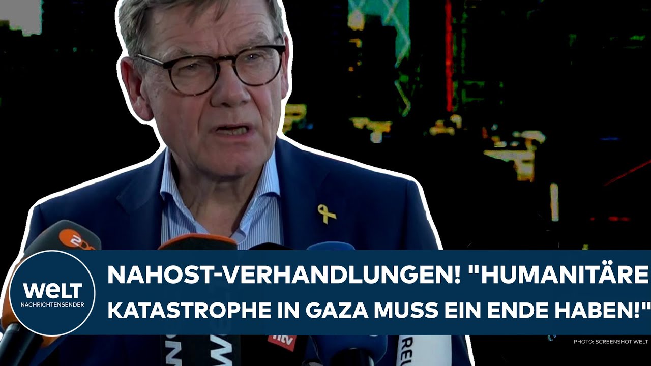 JOHANN WADEPHUL: "Humanitäre Katastrophe in Gaza muss ein Ende haben!" Nahost-Verhandlungen!