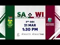 South Africa v West Indies | 3rd ODI | Hindi