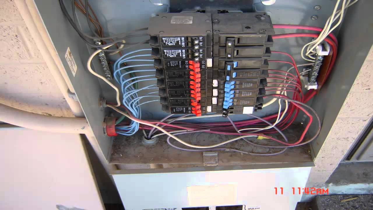 Electrical Wiring- Residential 3 phase service - YouTube ups battery wiring diagram two 