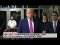 Former President Trump addresses reporters after full jury seated  - 05:04 min - News - Video