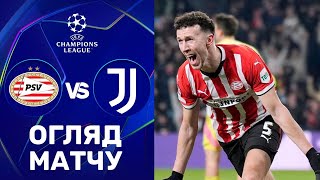 ПСВ – Ювентус. Ліга чемпіонів, плей-оф / Огляд матчу