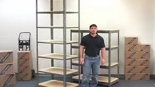 Extra Heavy Duty Shelving 36"W x 18"D x 72"H With 5 Shelves, Wood Deck