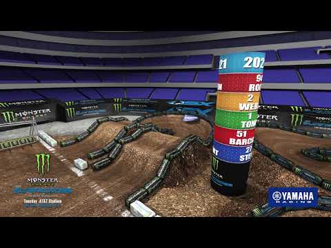 2021 Supercross Round 11 Yamaha Animated Track Map