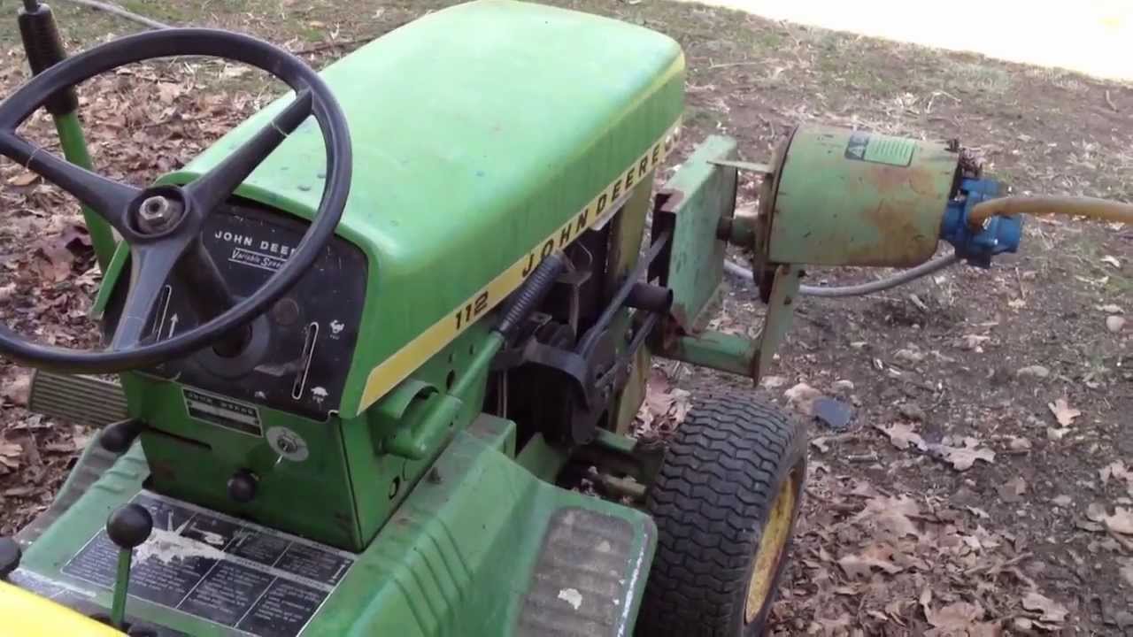 1968 John Deere 112 with 541a PTO - YouTube mower wiring schematics 