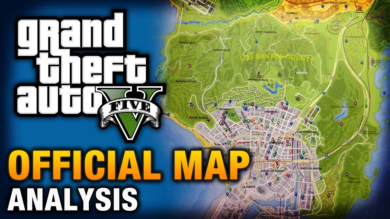 GTA 5 - LOS SANTOS MAP ANALYSIS - YouTube