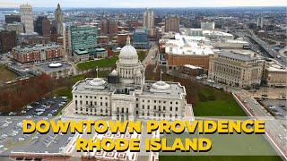 Providence RI | Short Walk Through Downtown Area | Rhode Island State House | 2022
