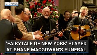 &#39;Fairytale of New York&#39; played at Shane MacGowan&#39;s funeral