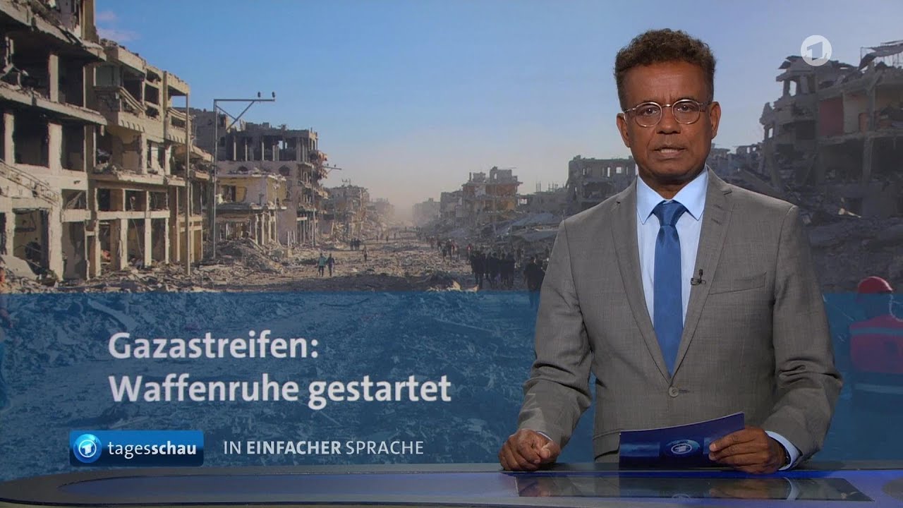 tagesschau in Einfacher Sprache 19:00 Uhr, 10.10.2025