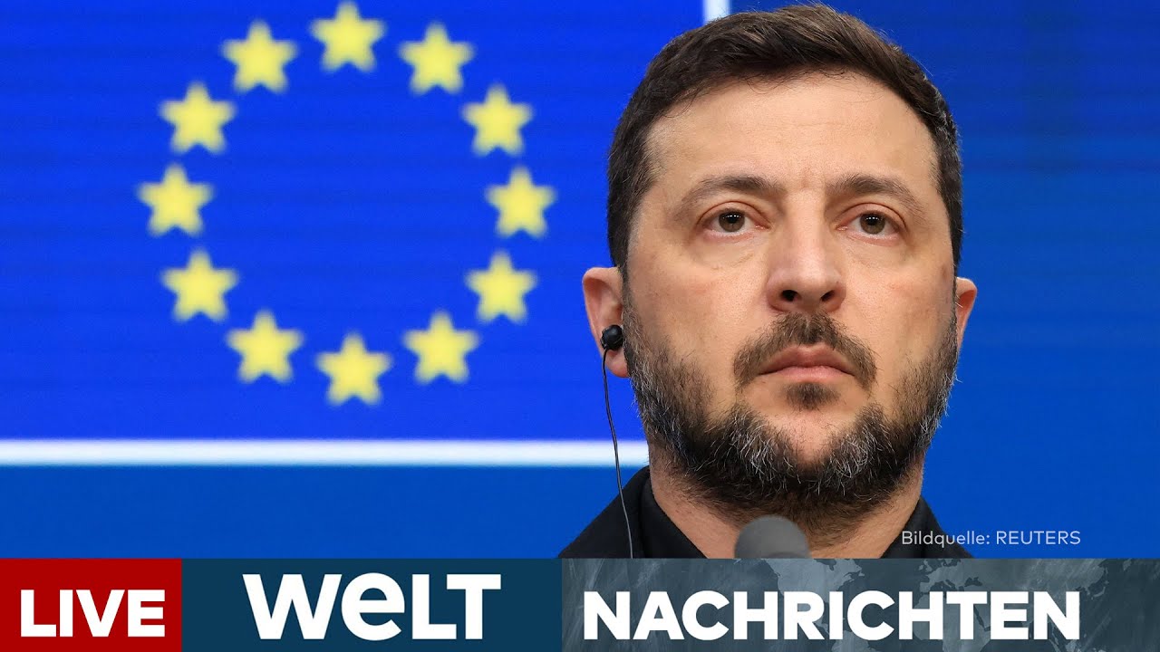PUTINS KRIEG: Russen-Vermögen für die Ukraine? Selenskyj hofft auf Finanzhilfe | WELT Livestream