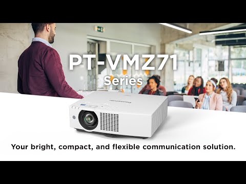 PANASONIC Panasonic PT-VMZ71EJ Projector White | Brightness: 7000 lm |  Contrast: 3,000,000:1 | Resolution: WUXGA | Display Type: LCD | Weight:  7.2kg - Projectors from AV Parts Master Ltd UK