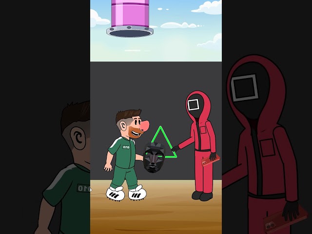 Ronaldo, Messi Squid Game Challenge - When Dropped Your Phone In Toilet