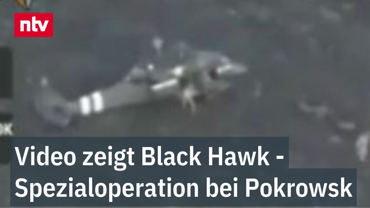 Video zeigt Helikopter-Spezialoperation bei Pokrowsk - Elite-Trupp stürmt aus Black Hawk | ntv