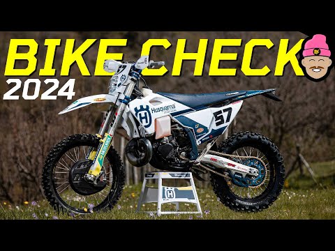 BIKE CHECK!! MY NEW 2024 HUSQVARNA TE300i HARD ENDURO BIKE