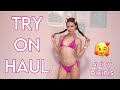 [4K] Summer Swimsuit Try-On Haul with Angel  Flirty & Trendy Bikinis and Monokinis!