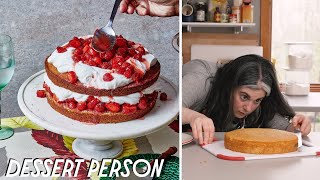 The Ultimate Strawberry Layer Cake With Claire Saffitz | Dessert Person