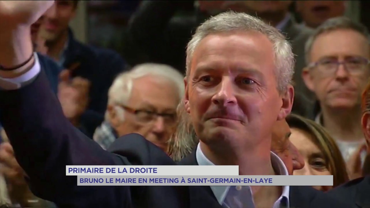 Primaire de la droite : Bruno Le Maire en meeting à Saint-Germain-en-Laye