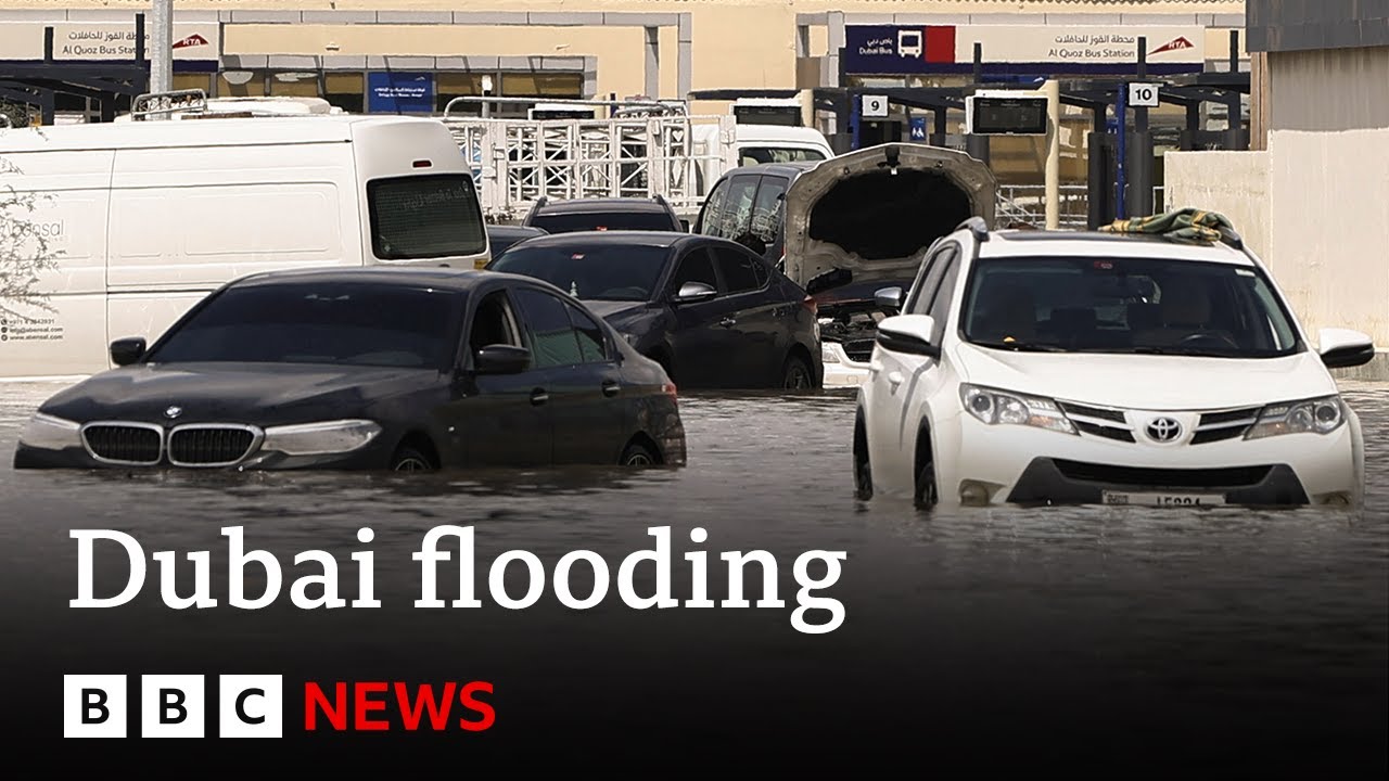 Dubai airport flooded as UAE and Oman reel from deadly storms | BBC News