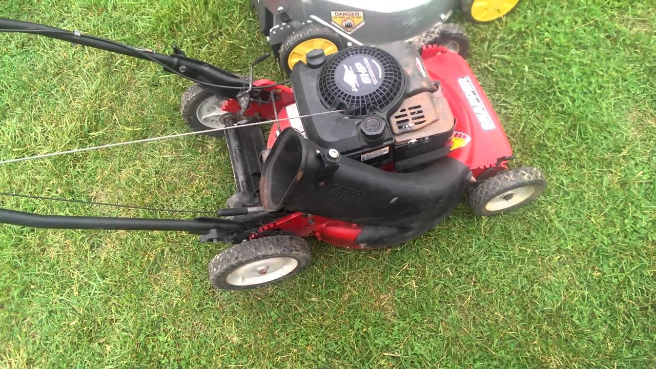 Snapper push mower - YouTube