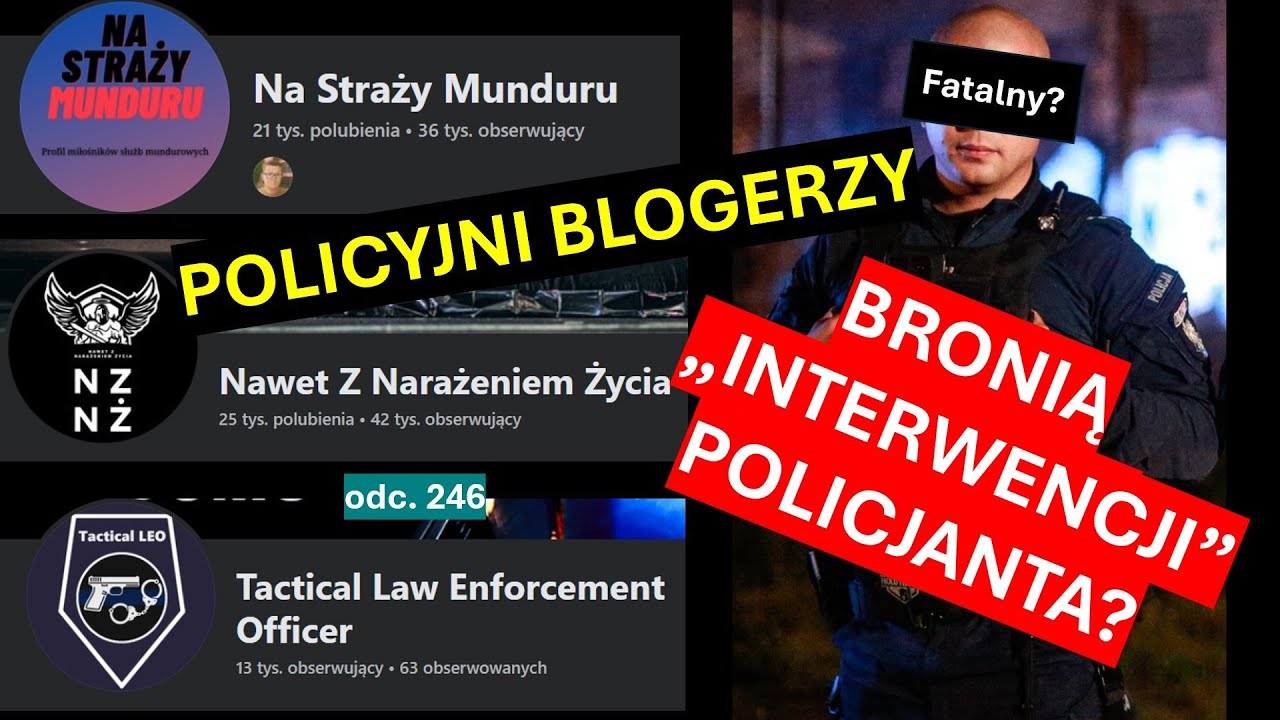 Policyjni blogerzy wzięli w obronę patologiczne zachowanie funckjonariusza z Jeleniej Góry? #246