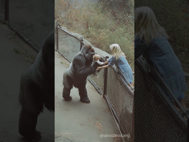 Zoo Gorilla Gives Baby Back To Mother