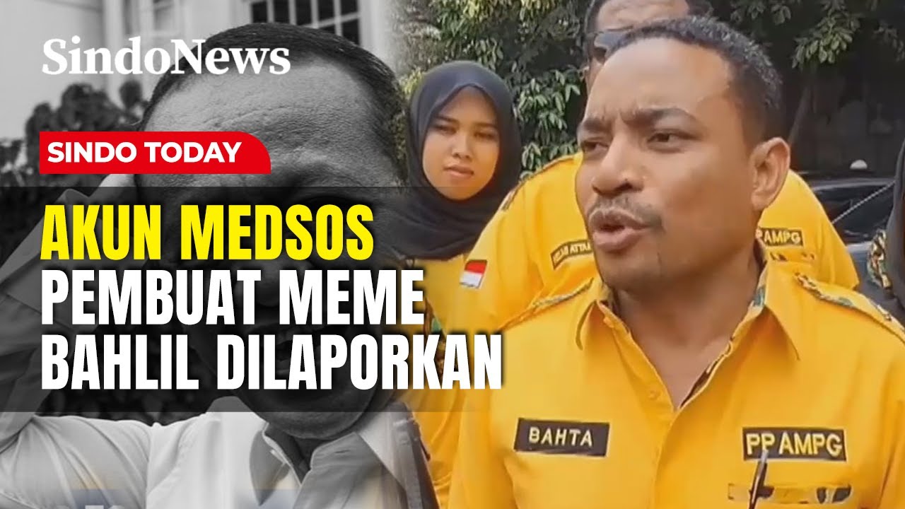 AMPG Laporkan Akun Medsos Pembuat Meme Bahlil ke Polisi | Sindo Today | 26/10
