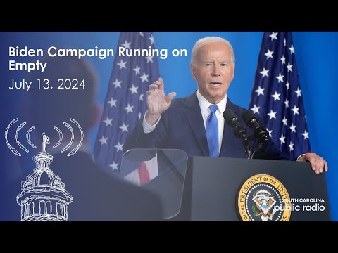 screenshot of youtube video titled Biden Campaign Running on Empty  | South Carolina Lede