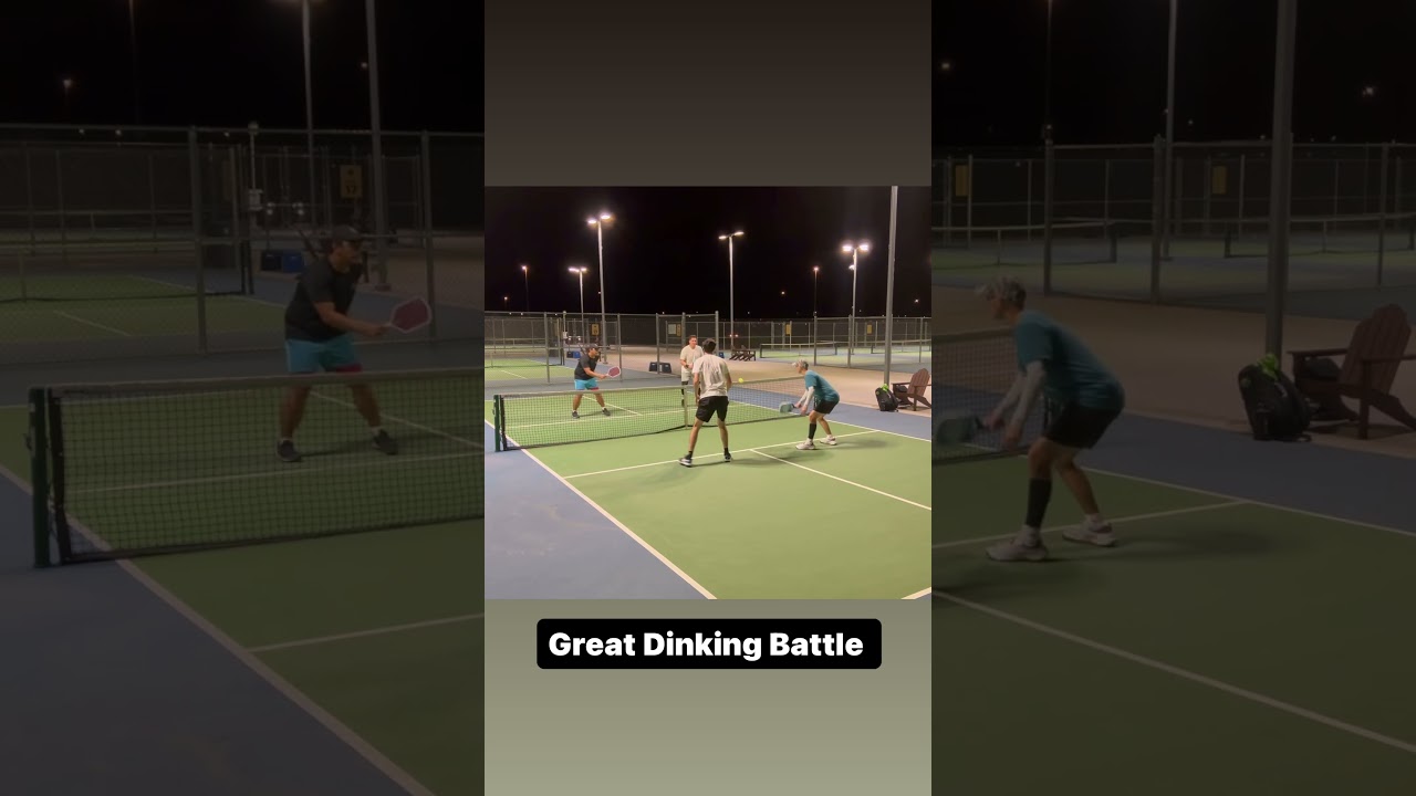 Great Dinking Battle! #pickleball #shorts