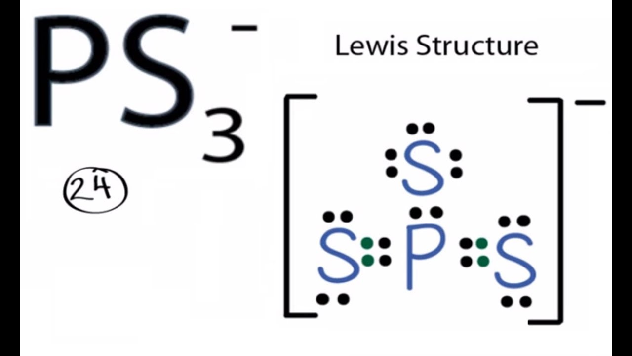 PS3- Lewis Structure: How to Draw the Lewis Structure for PS3 -1 - YouTube