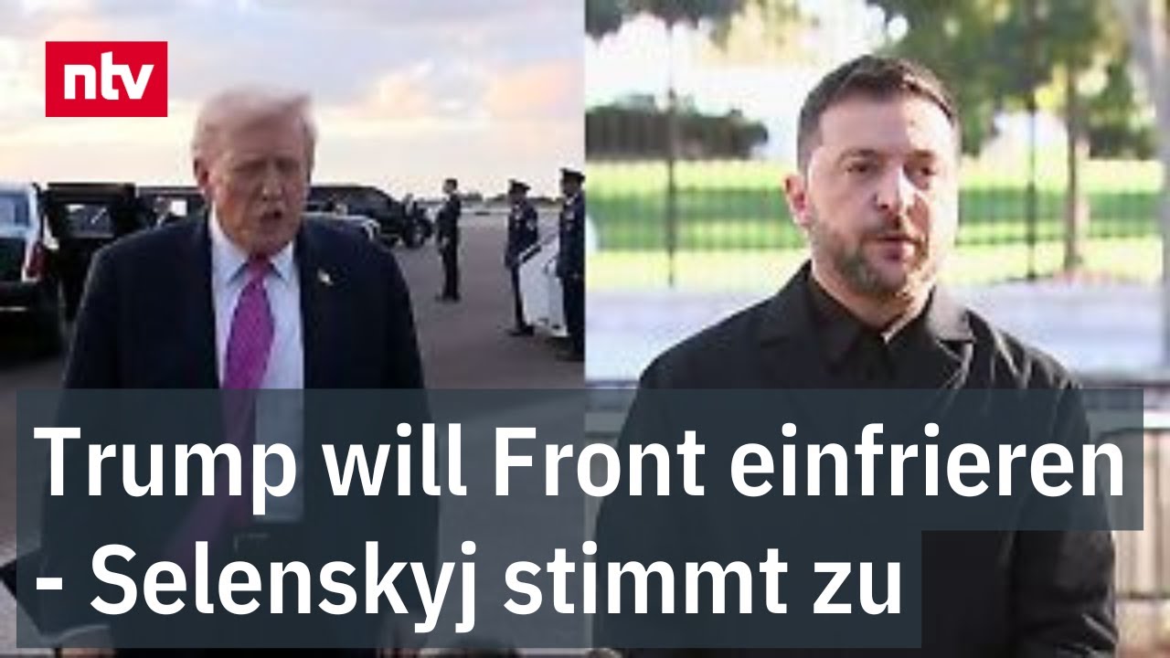Trump will Front einfrieren - Selenskyj stimmt zu - "Lasst beide Sieg beanspruchen"