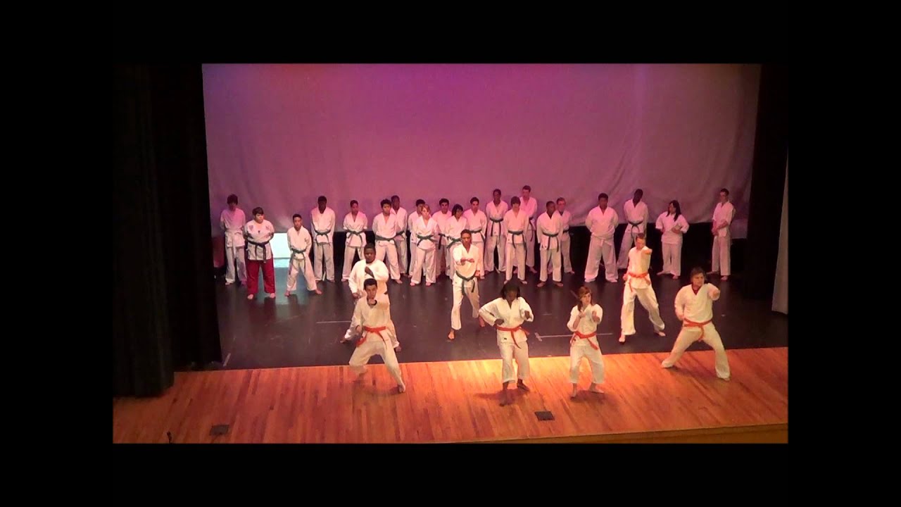 Students performing TanGun at Harding Fine Arts Academy