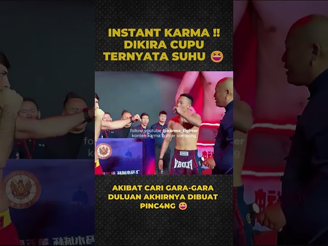 KARMA !! DIKIRA CUPU TERNYATA JAGOAN TIONGKOK