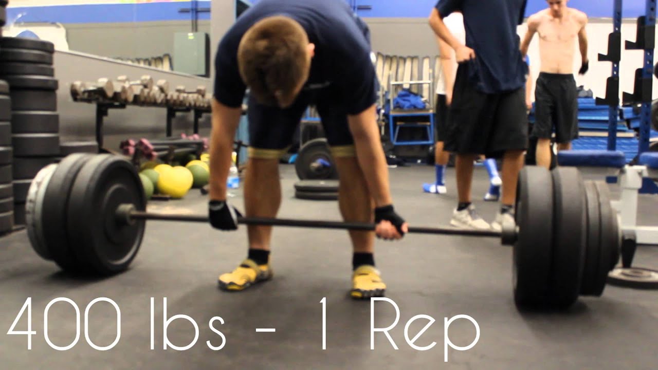 SHS Thrower & Pole Vault Weight Training - 400 Lbs Deadlift - YouTube