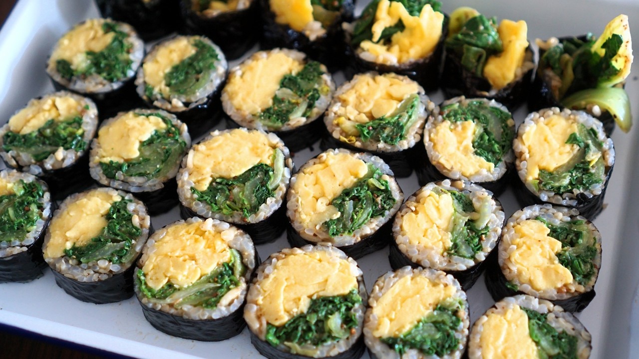 김밥 이렇게 드세요! 살 안쪄요! 딱 2가지 재료면 충분합니다!
