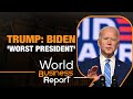 Trump Calls Biden Worst US President | Crowd Chants Back Thats You!