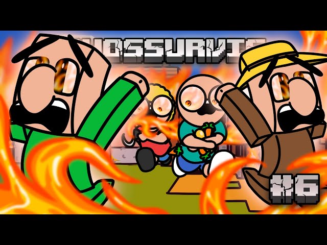 Bloqué en SURVIE MINECRAFT avec son POTE #6 (animation)