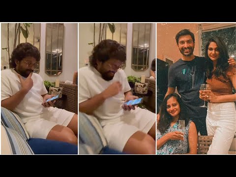 Allu Sneha Reddy shares party moments. video goes viral