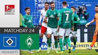 Nordderby! Bremen Ranked 1st | Hamburger SV — Werder Bremen 2-3 | Highlights | MD 24 – Bundesliga 2