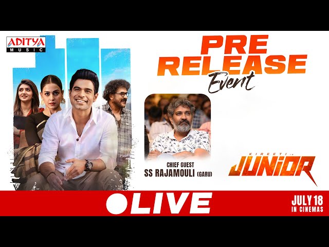 Junior Pre Release Event LIVE | S S Rajamouli | Kireeti, Sreeleela | Genelia | Radha Krishna | DSP