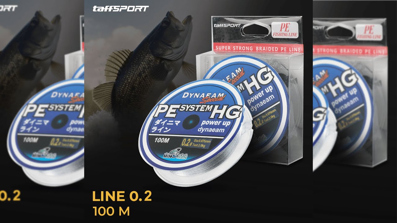 Pratinjau video produk TaffSPORT DYNAEAM Senar Pancing Power Up Braid Line 100M 0.6 - FM10