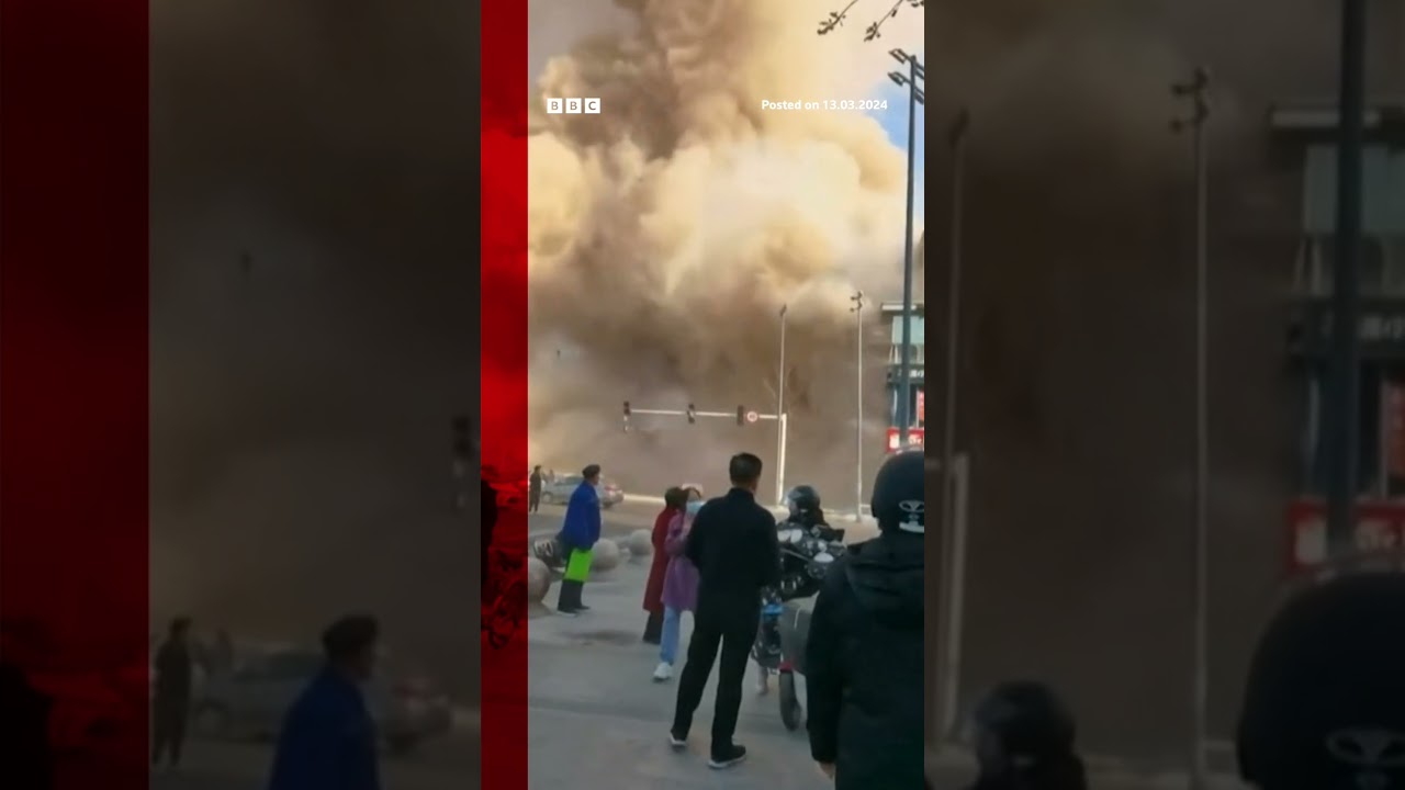 Deadly blast rips through fried chicken shop in China's Hebei province. #Shorts #Sanhe #BBCNews