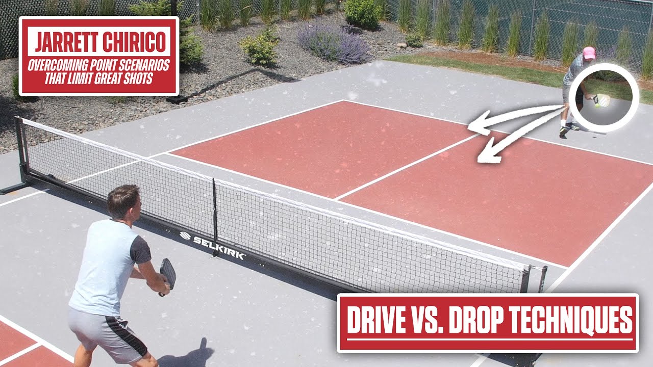 Pickleball Drops: Mini-Pickleball Drill to Help Decide Drive vs. Drop