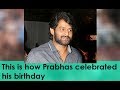 Viral Video of Prabhas celebrates birthday on the sets of ‘Saaho’