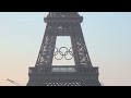 Paris Olympics organizers unveil a display of the five Olympic rings mounted on the Eiffel Tower  - 00:36 min - News - Video