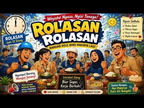 ROLASAN.. ROLASAN.. -  Jingle Ceria Waktu Istirahat Siang Para Pekerja