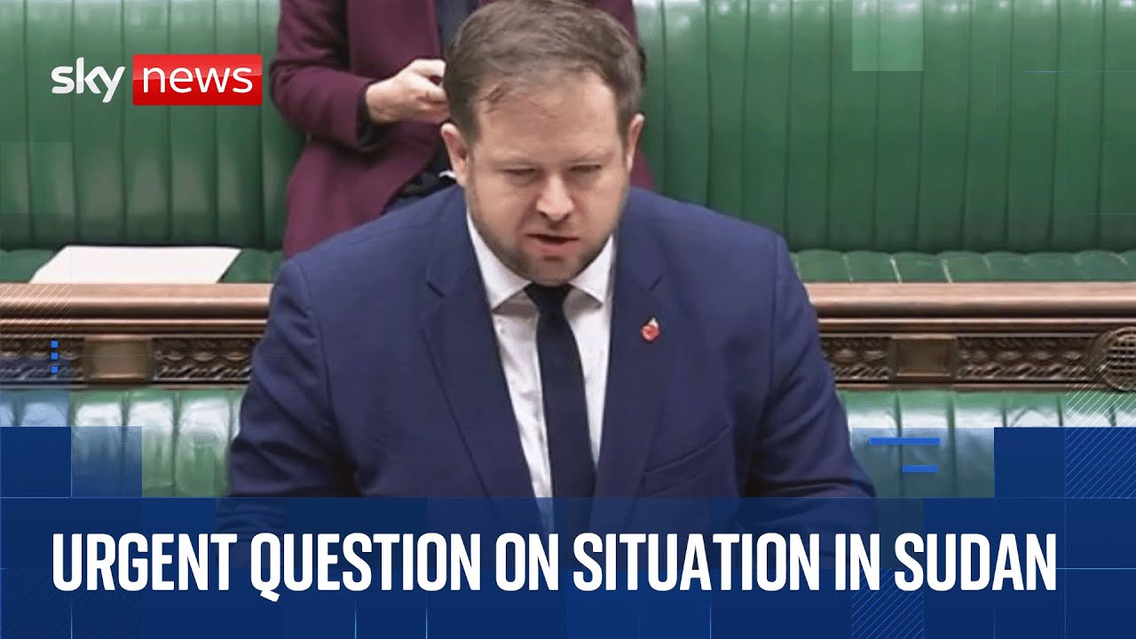 Urgent question in the Commons about the situation in Sudan