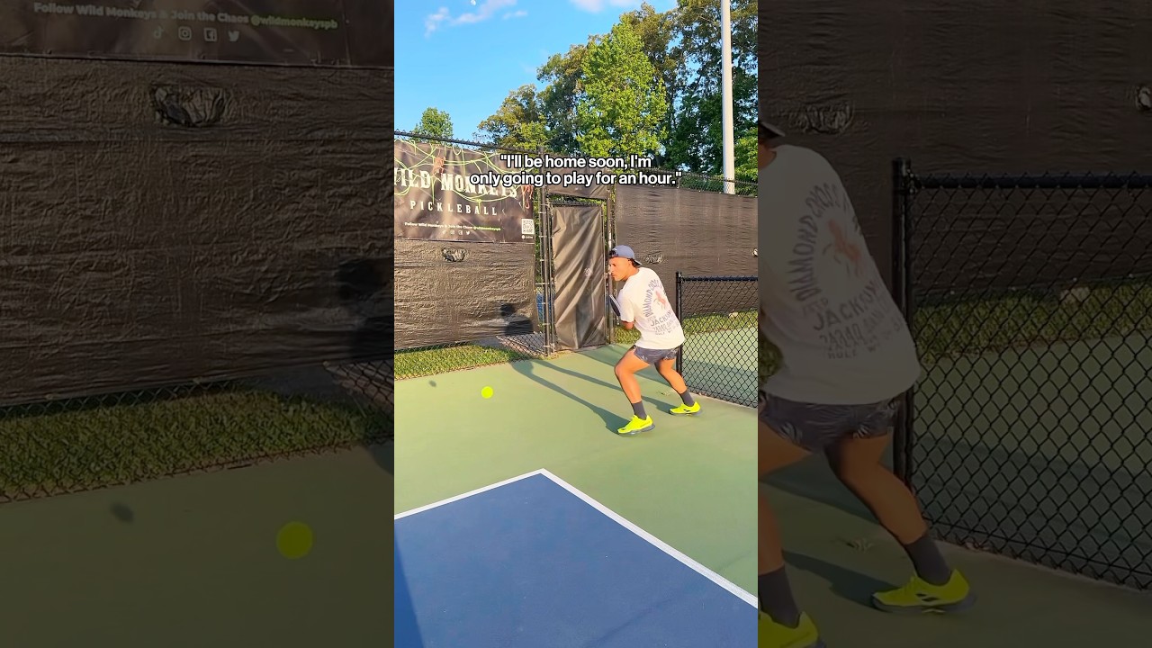 The pickleball addiction is real. 🥴
