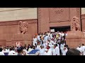 Rahul Gandhi and Priyanka Participates In INDIA Alliance MPs Protest At Parliament | V6 News  - 03:52 min - News - Video