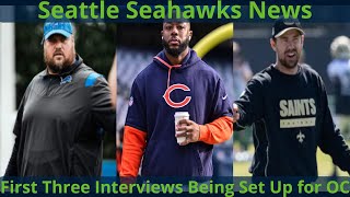 The Seattle Seahawks begin the offensive coordinator search, Hank Fraley, Thomas Brown, Klint Kubiak